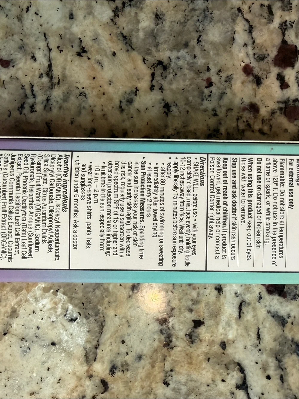NIB- COOLA Makeup Setting Sunscreen Spray SPF 30 - never used